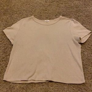 Tan cropped sweater